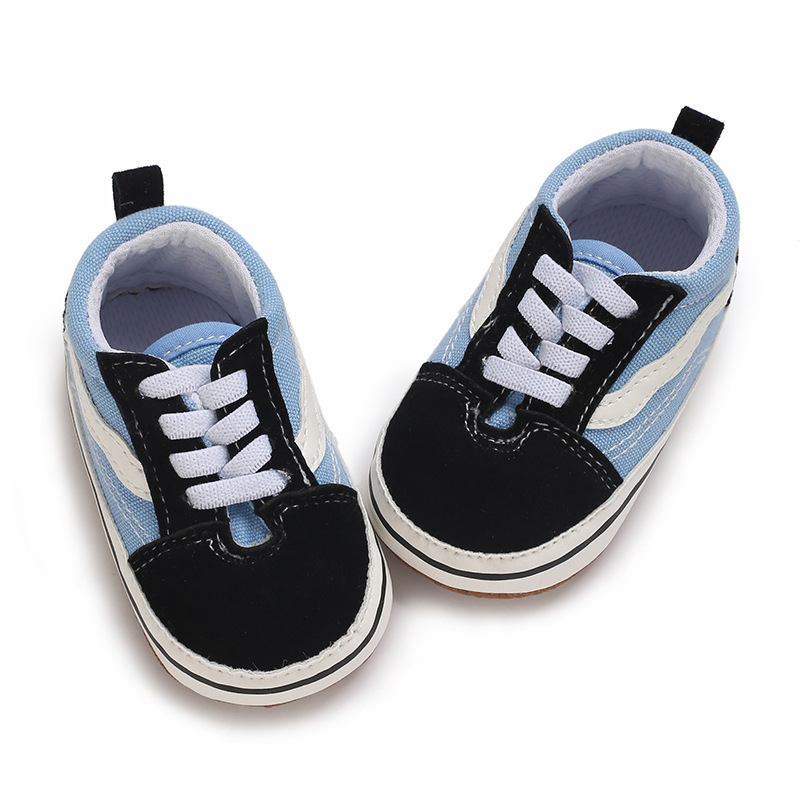 Cotton Canvas Sneakers Men's Women's First Walkers Baby Anti-Slip Soft Sole Classic Newborn Shoes 0-18 Months