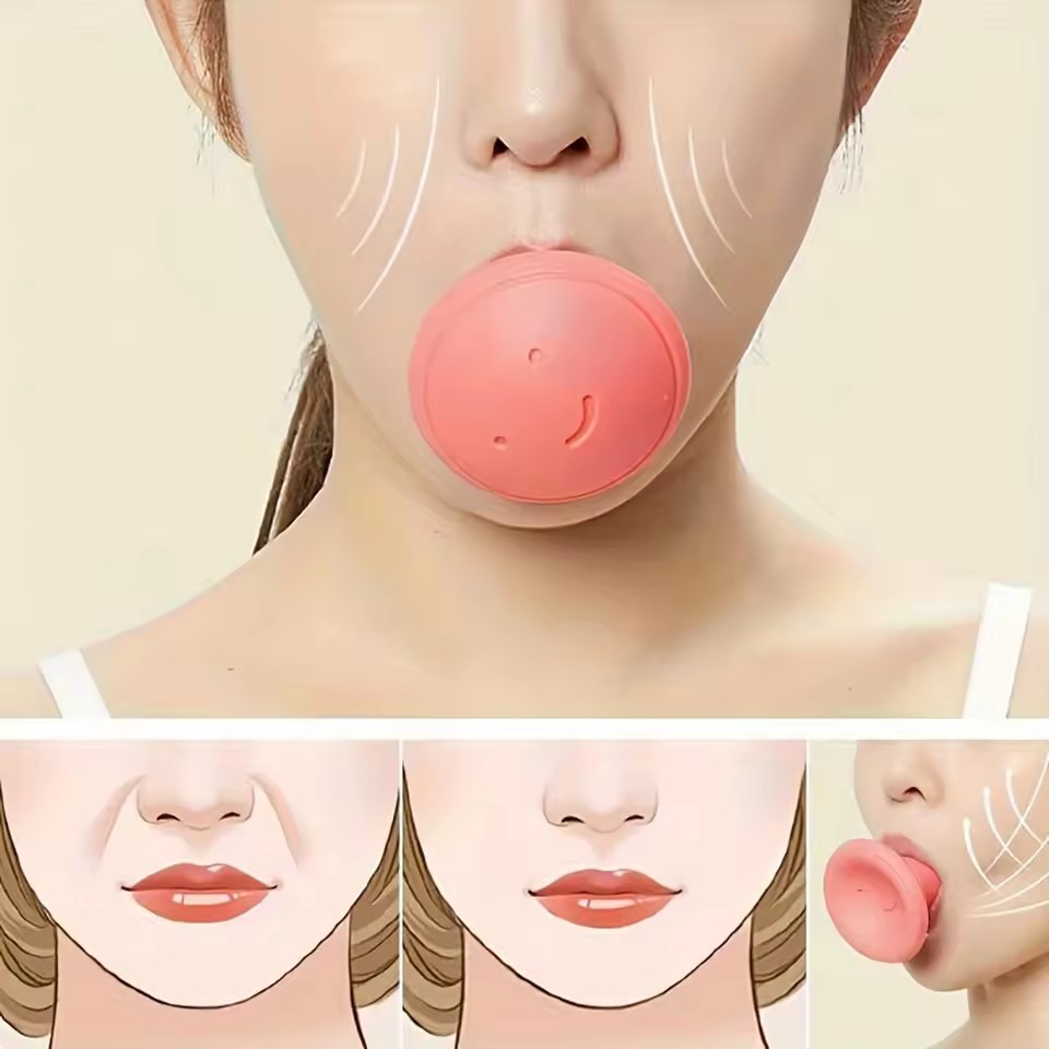 1PC Silicone V-Shape Jaw Exerciser Face Mouth Trainer for Double Chin Skin Tightening Slimmer Face And Improved Breathing