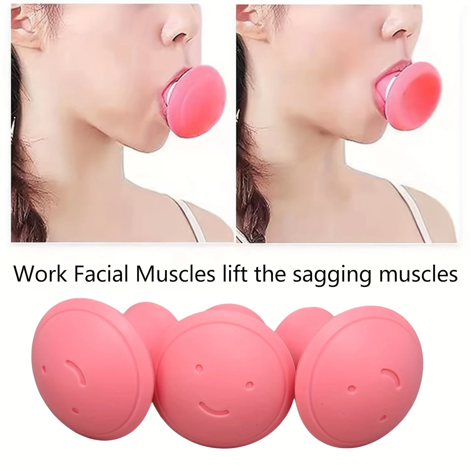 1PC Silicone V-Shape Jaw Exerciser Face Mouth Trainer for Double Chin Skin Tightening Slimmer Face And Improved Breathing