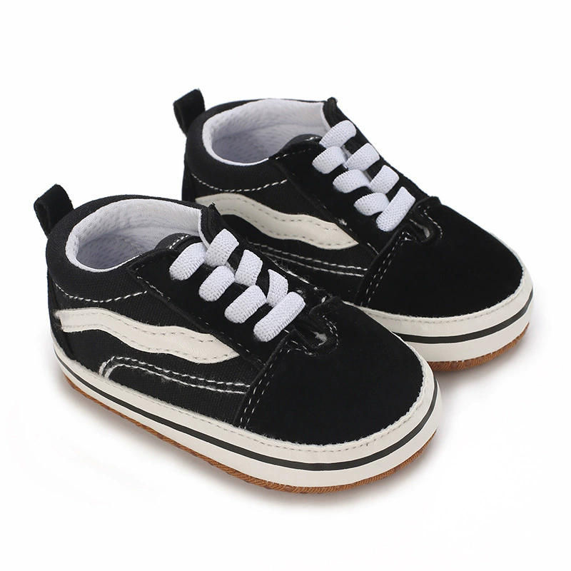 Cotton Canvas Sneakers Men's Women's First Walkers Baby Anti-Slip Soft Sole Classic Newborn Shoes 0-18 Months