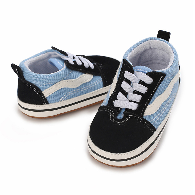 Cotton Canvas Sneakers Men's Women's First Walkers Baby Anti-Slip Soft Sole Classic Newborn Shoes 0-18 Months