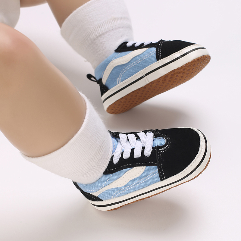 Cotton Canvas Sneakers Men's Women's First Walkers Baby Anti-Slip Soft Sole Classic Newborn Shoes 0-18 Months