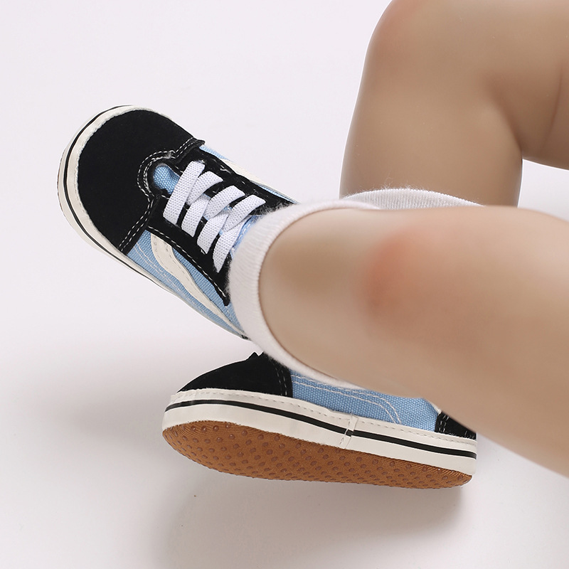Cotton Canvas Sneakers Men's Women's First Walkers Baby Anti-Slip Soft Sole Classic Newborn Shoes 0-18 Months