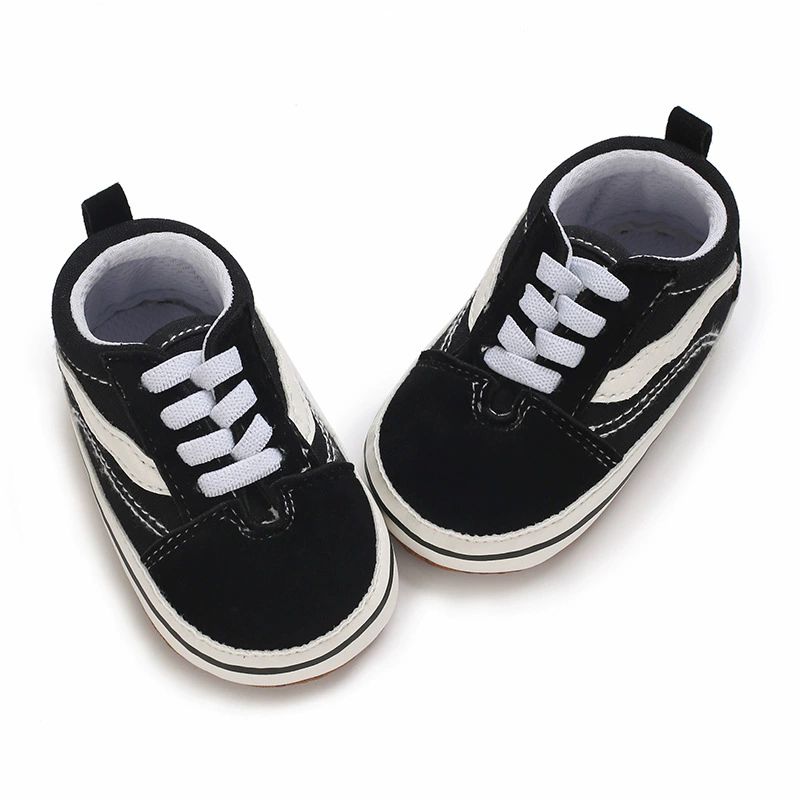 Cotton Canvas Sneakers Men's Women's First Walkers Baby Anti-Slip Soft Sole Classic Newborn Shoes 0-18 Months