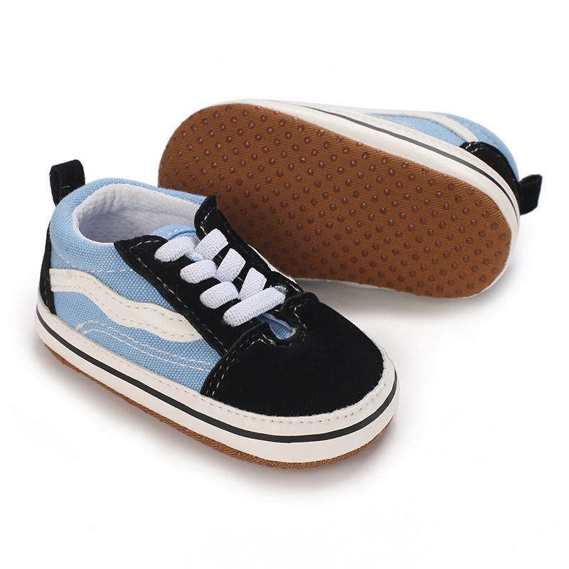 Cotton Canvas Sneakers Men's Women's First Walkers Baby Anti-Slip Soft Sole Classic Newborn Shoes 0-18 Months