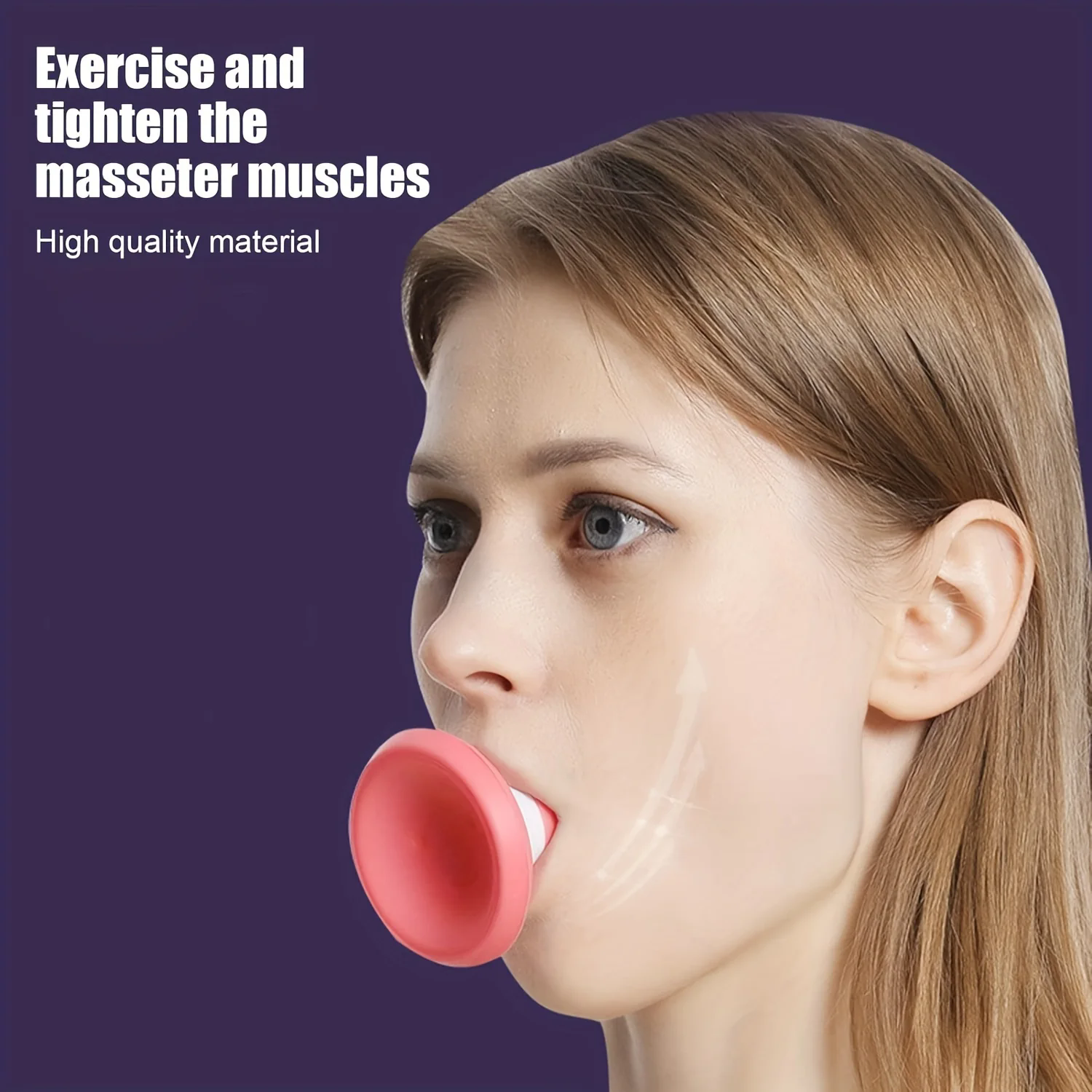 1PC Silicone V-Shape Jaw Exerciser Face Mouth Trainer for Double Chin Skin Tightening Slimmer Face And Improved Breathing