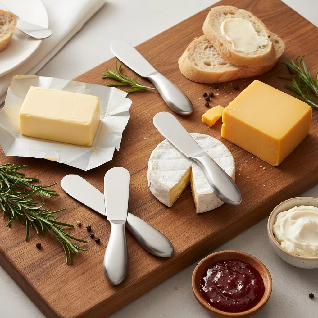 Stainless Steel Butter Cutter Cheese Jam Spreaders Cream Cutter Utensil Multifunction Butter Bread Knife For Kitchen Gadget