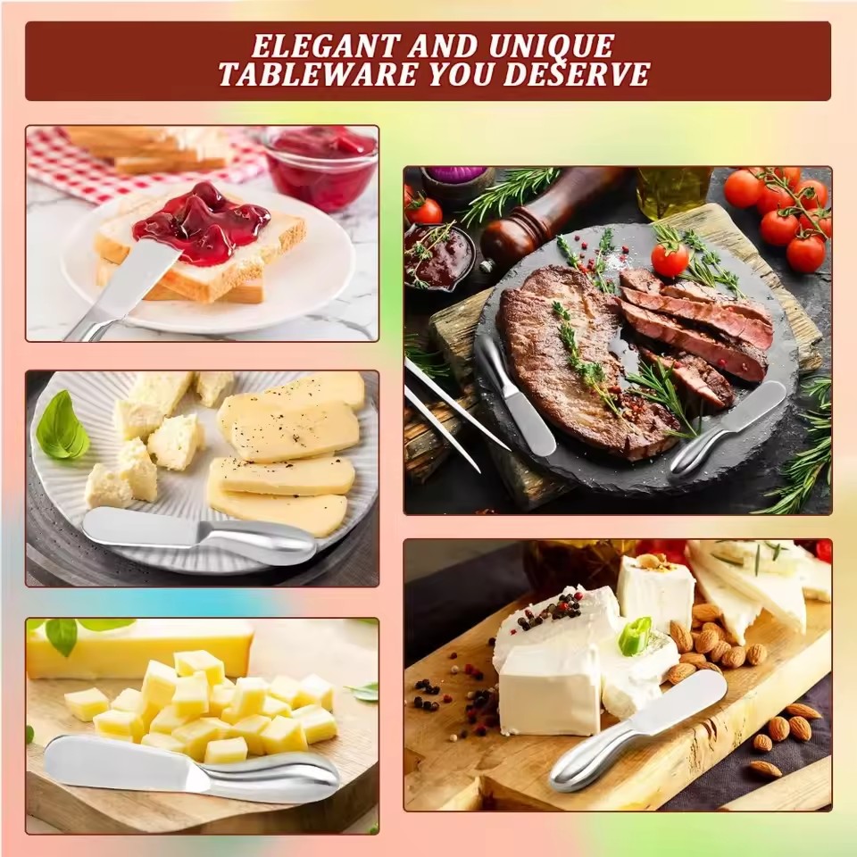 Stainless Steel Butter Cutter Cheese Jam Spreaders Cream Cutter Utensil Multifunction Butter Bread Knife For Kitchen Gadget