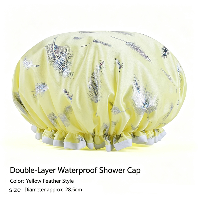 Double layer shower cap, shower head cover, household women's winter shower cap, children's hair cover,  special ear protection