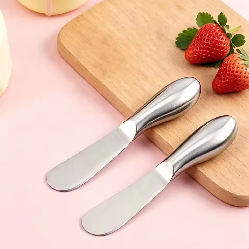 Stainless Steel Butter Cutter Cheese Jam Spreaders Cream Cutter Utensil Multifunction Butter Bread Knife For Kitchen Gadget