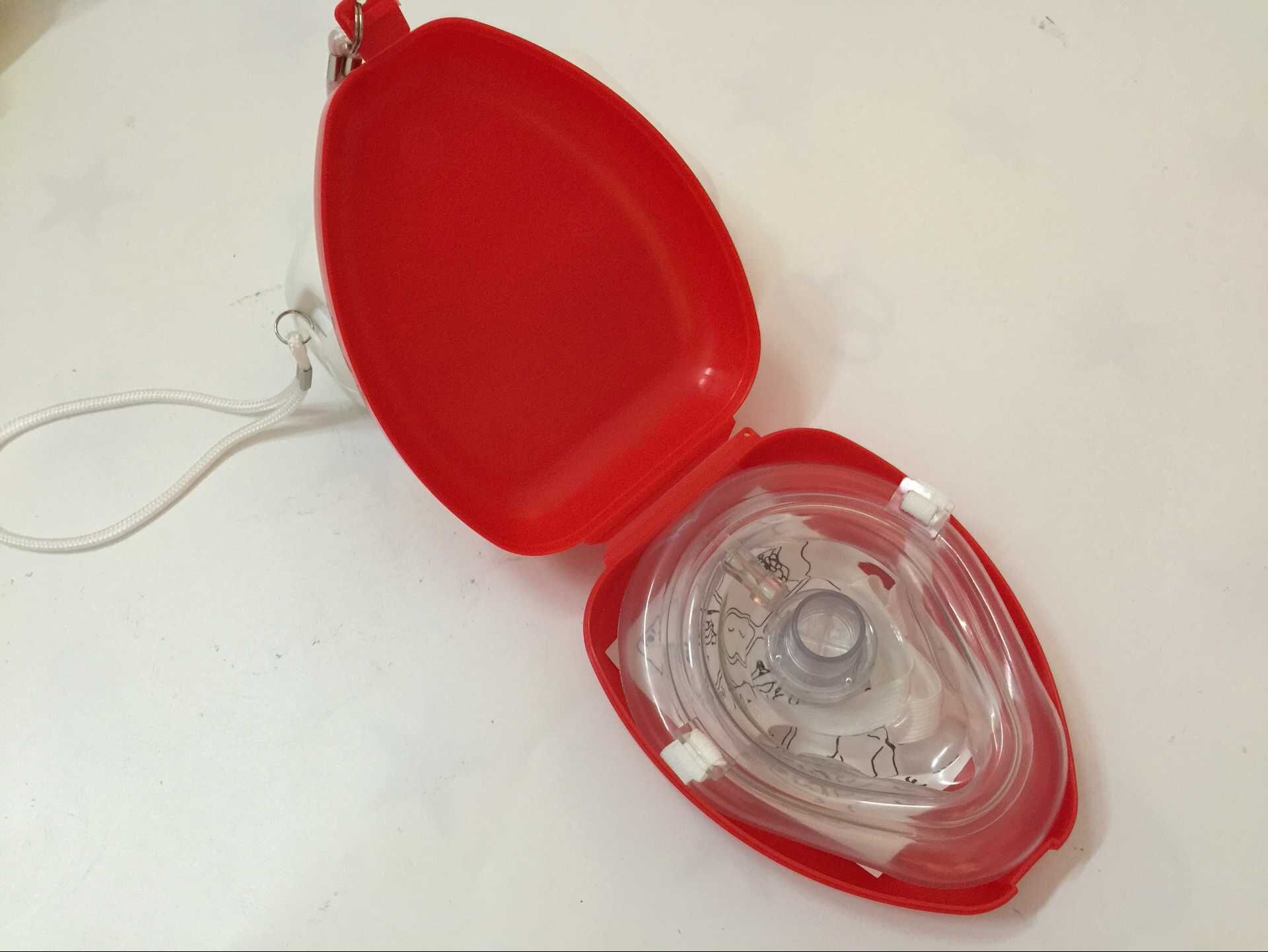 1Pc Artificial Respiration One-Way Breathing Valve Mask First Aid CPR Training Breathing Mask Protect Rescuers Mask Accessories
