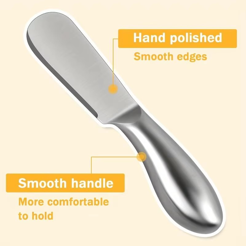 Stainless Steel Butter Cutter Cheese Jam Spreaders Cream Cutter Utensil Multifunction Butter Bread Knife For Kitchen Gadget
