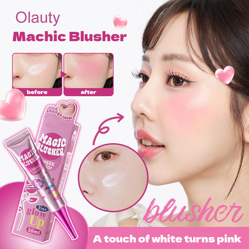 Magic Color-Changing Matte Blusher Waterproof Liquid Blush Long-Lasting Easy Makeup Complexion Enhancer Pink Face Rouge view 3