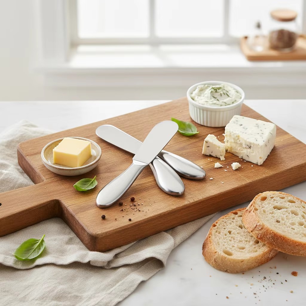 Stainless Steel Butter Cutter Cheese Jam Spreaders Cream Cutter Utensil Multifunction Butter Bread Knife For Kitchen Gadget