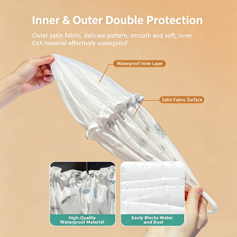 Double layer shower cap, shower head cover, household women's winter shower cap, children's hair cover,  special ear protection