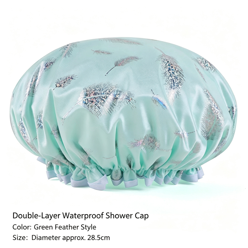 Double layer shower cap, shower head cover, household women's winter shower cap, children's hair cover,  special ear protection