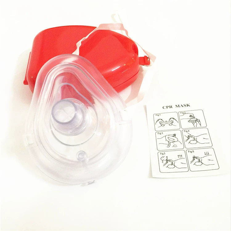1Pc Artificial Respiration One-Way Breathing Valve Mask First Aid CPR Training Breathing Mask Protect Rescuers Mask Accessories