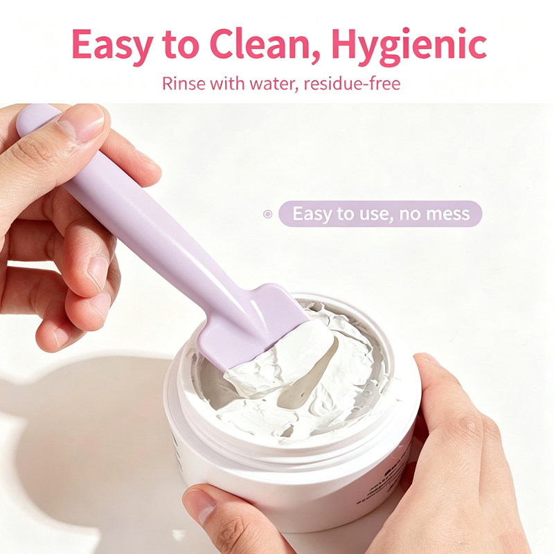 Double head silicone facial mask facial cleaning brush TPR soft gel head facial cleaning massage brush