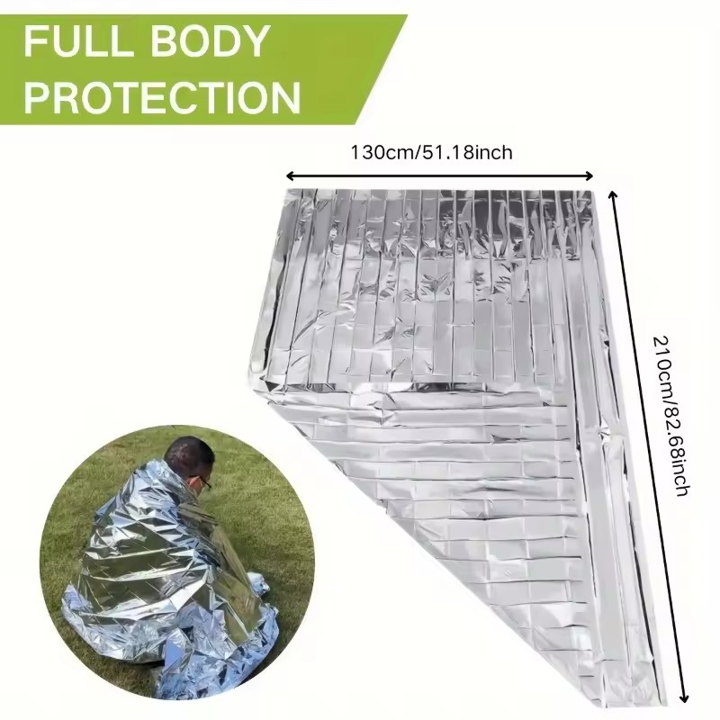 2CPS   Emergency Insulation Blanket - Survival Equipment, Suitable for Camping, Hiking, Outdoor Activities, and Emergency Use