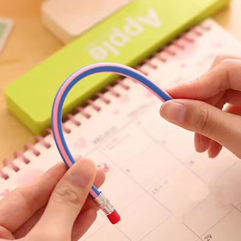 5pcs Soft Bendable Pencils For Kids Pencil With Eraser Stationery For School Student Writing Drawing Pens School Supplies
