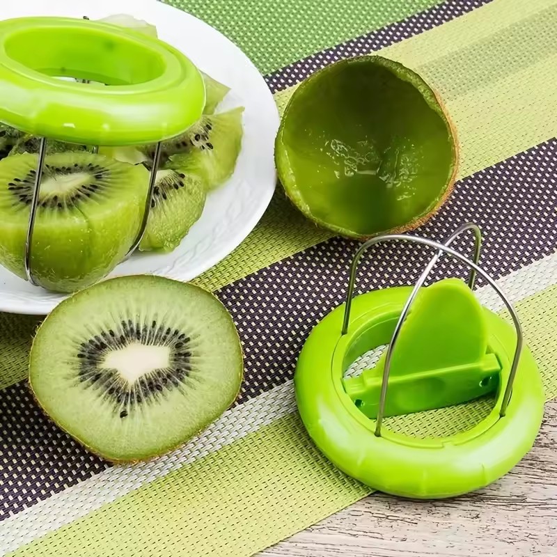1PC Kiwi Fruit Peeler 2 In 1 Spoon Slicer Easy Scoop Cutter Stainless Steel Kitchen Gadget For Kiwi Mango Avocado Fruit Prep