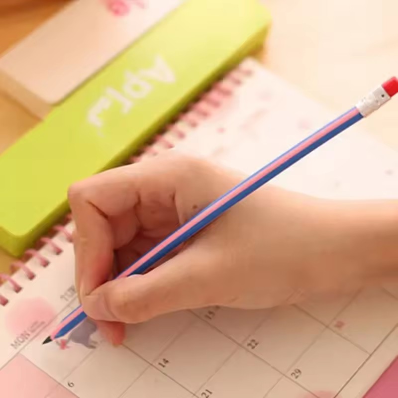 5pcs Soft Bendable Pencils For Kids Pencil With Eraser Stationery For School Student Writing Drawing Pens School Supplies