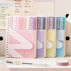 Combination set sandwich notebook, multifunctional and convenient, with sticky student expansion sticker, sticky note pad, Instagram style notebook