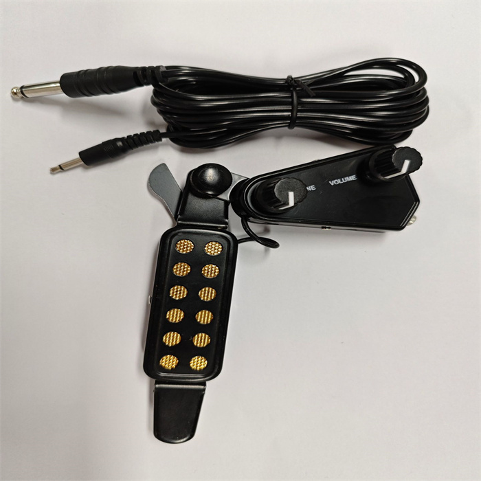 Acoustic Guitar Pickup with Volumes Tone Tuner 12 Sound Hole Pickup Transducer Musical Instruments Accessories