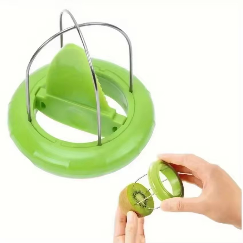 1PC Kiwi Fruit Peeler 2 In 1 Spoon Slicer Easy Scoop Cutter Stainless Steel Kitchen Gadget For Kiwi Mango Avocado Fruit Prep