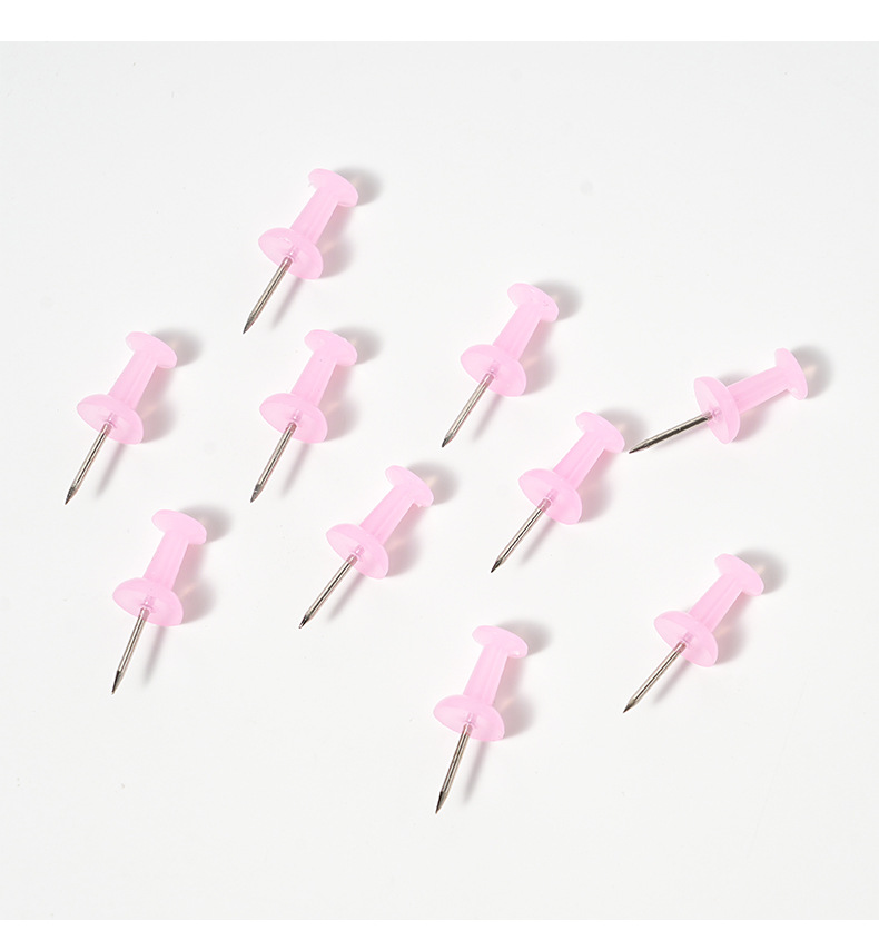 Macaron colored H-shaped nails, student office stationery, creative decoration, photo nails, wall push pins