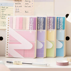 Combination set sandwich notebook, multifunctional and convenient, with sticky student expansion sticker, sticky note pad, Instagram style notebook