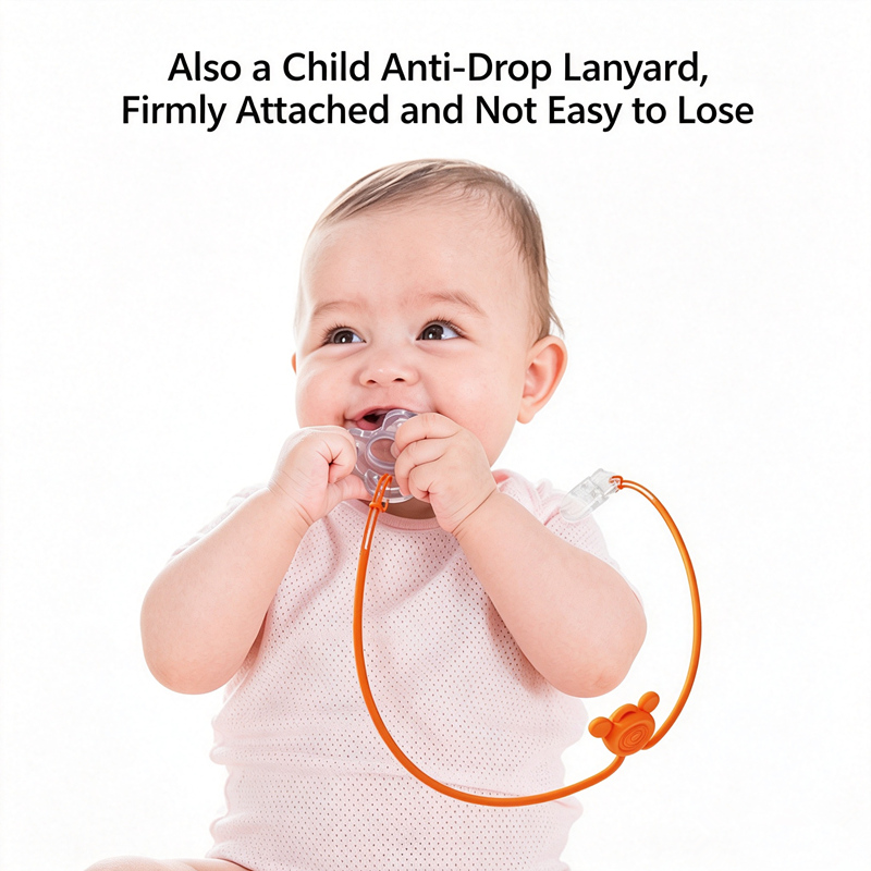 Baby Napkin Clips Bib Holder Clip Adjustable Napkin Towel Neck Strap Silicone Lanyard Portable Dining Clothing Protector