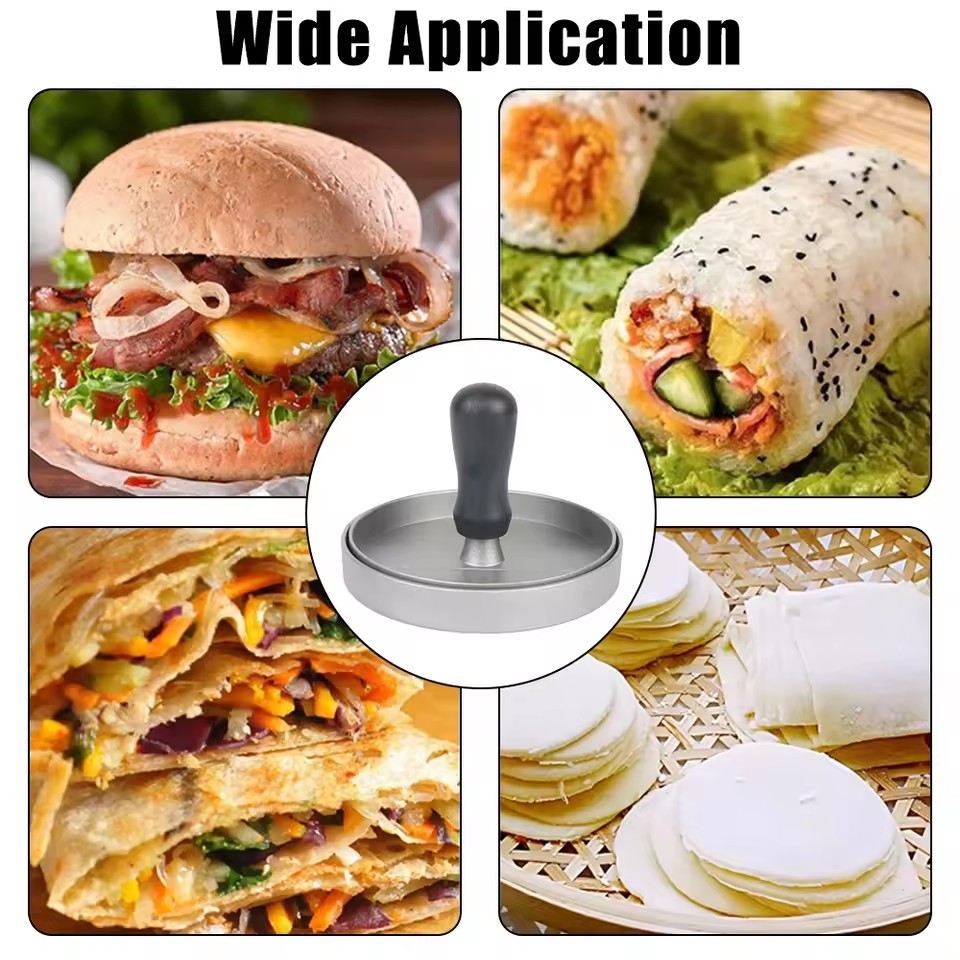 Round Hamburger Burger Press Beef Grill Food-Grade ABS Hamburger Helper Meat Press Cutlets Patty Maker Mold Kitchen Gadgets