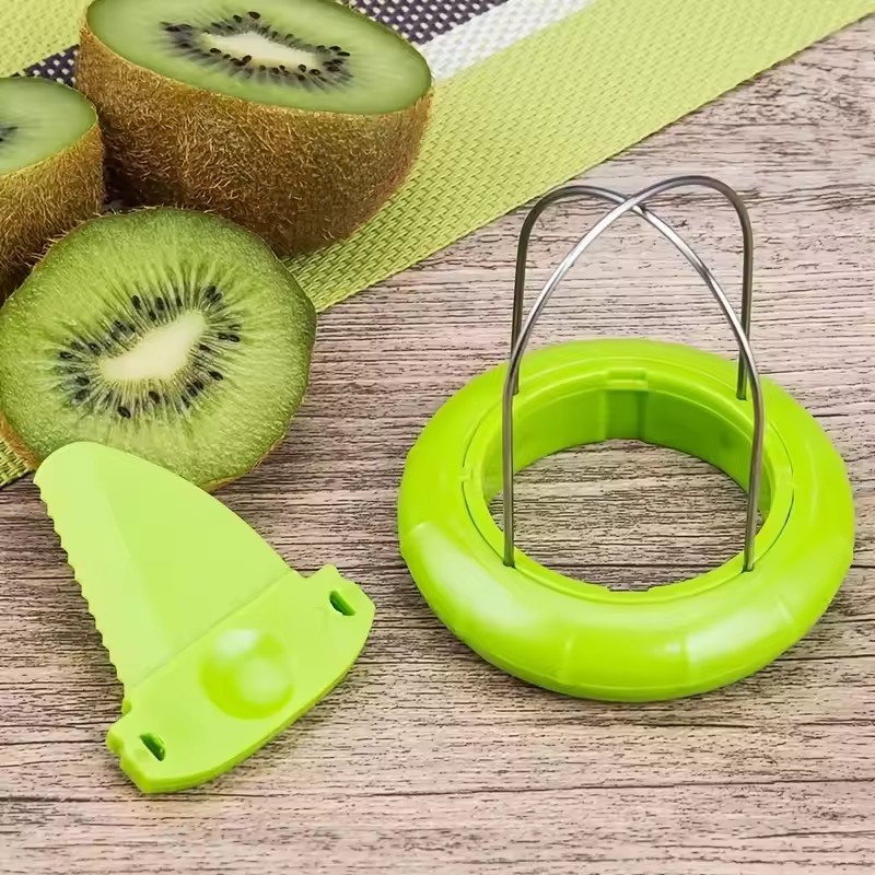 1PC Kiwi Fruit Peeler 2 In 1 Spoon Slicer Easy Scoop Cutter Stainless Steel Kitchen Gadget For Kiwi Mango Avocado Fruit Prep