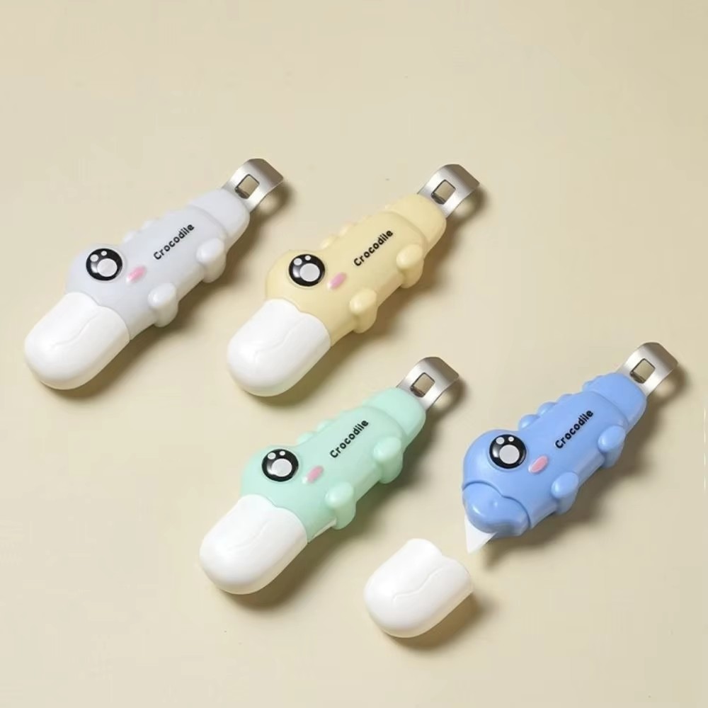 2in1 Crocodile Bottle Opener Oral Liquid Unboxing Tool Unpacking Tool Magnetic Refrigerator Sticker Portable Small Tool