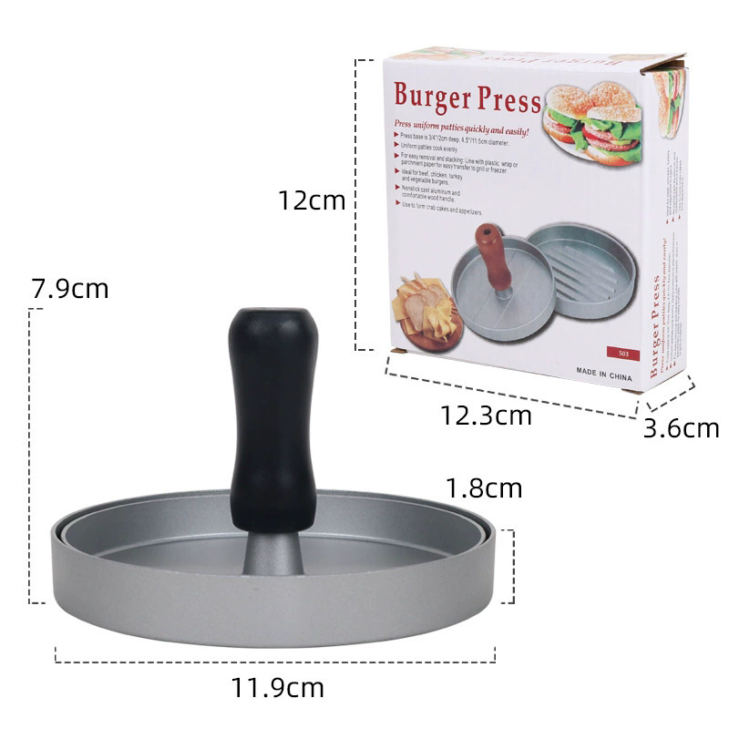 Round Hamburger Burger Press Beef Grill Food-Grade ABS Hamburger Helper Meat Press Cutlets Patty Maker Mold Kitchen Gadgets