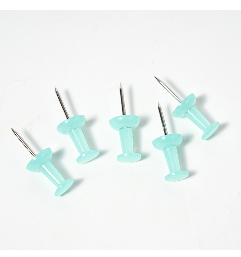 Macaron colored H-shaped nails, student office stationery, creative decoration, photo nails, wall push pins