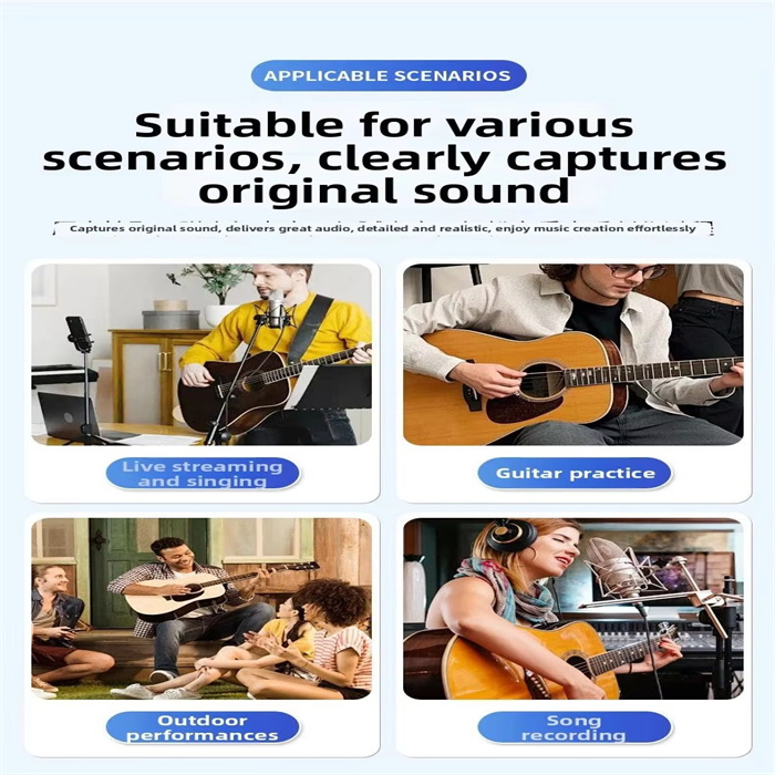 Acoustic Guitar Pickup with Volumes Tone Tuner 12 Sound Hole Pickup Transducer Musical Instruments Accessories