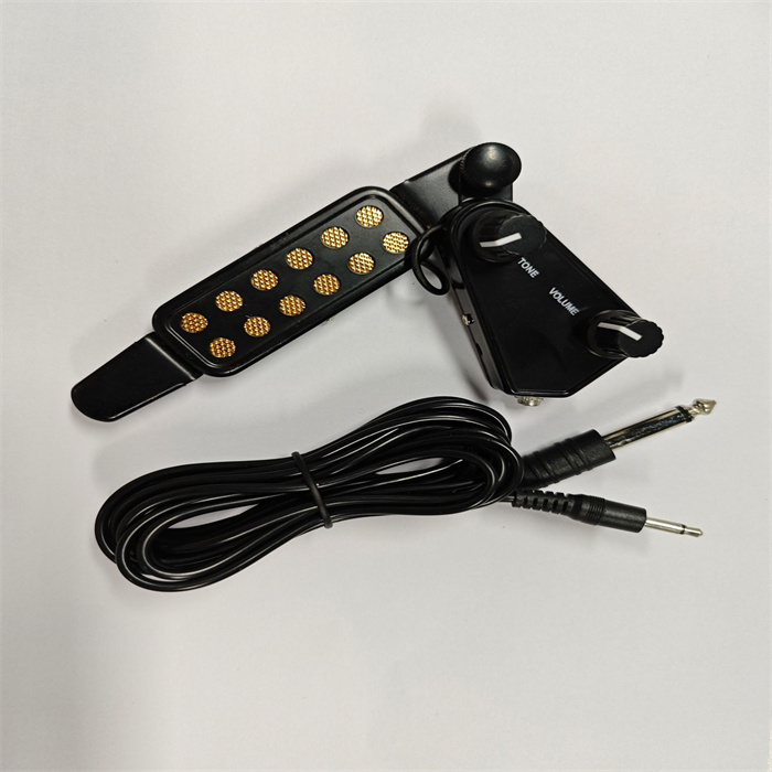 Acoustic Guitar Pickup with Volumes Tone Tuner 12 Sound Hole Pickup Transducer Musical Instruments Accessories