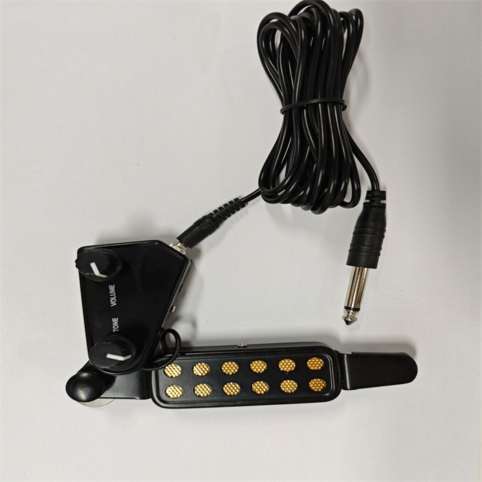 Acoustic Guitar Pickup with Volumes Tone Tuner 12 Sound Hole Pickup Transducer Musical Instruments Accessories