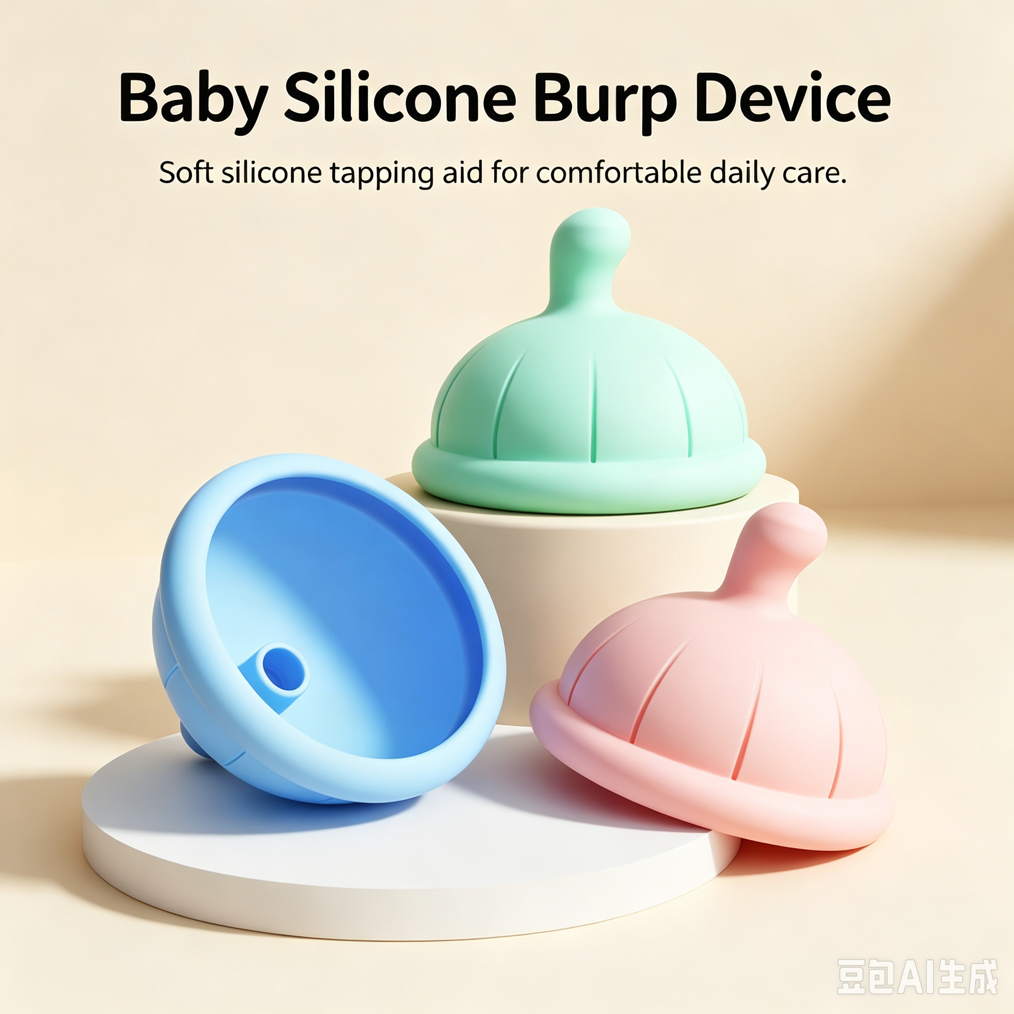New Children's Sputum Beater, Baby Hiccup God Device, Anti spitting Silicone Drum Pressure Baby Hiccup Device