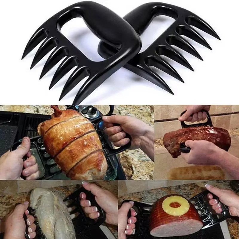 1PC  Bear Claw Grinder Tear Meat Tools Bear Claw BBQ Fork To Tear Meat Food Fork Points As Meat Barbecue Tools In The Kitchen