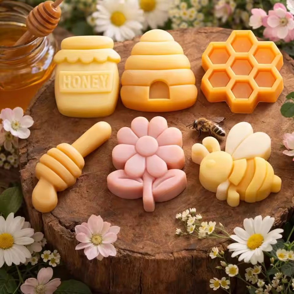 New Bee Theme Mousse Cake Mold Reusable Flexible Chocolate Dessert Mold Non-Stick 6 Options Baking Mould Dessert Making