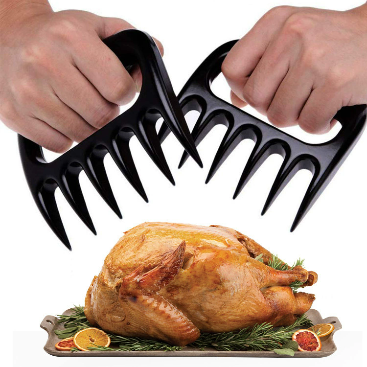 1PC  Bear Claw Grinder Tear Meat Tools Bear Claw BBQ Fork To Tear Meat Food Fork Points As Meat Barbecue Tools In The Kitchen