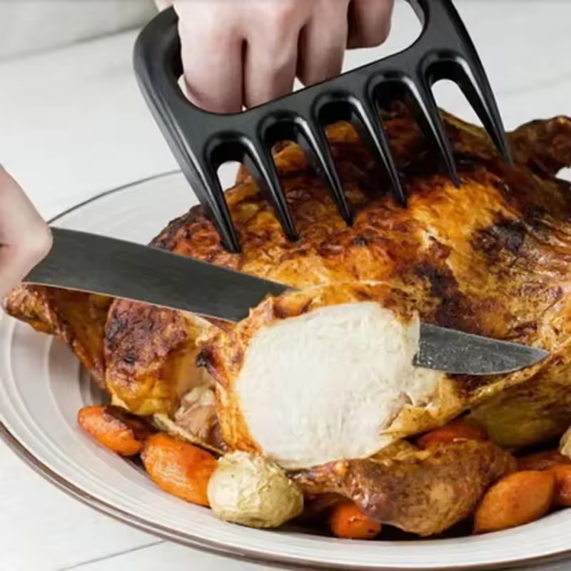 1PC  Bear Claw Grinder Tear Meat Tools Bear Claw BBQ Fork To Tear Meat Food Fork Points As Meat Barbecue Tools In The Kitchen