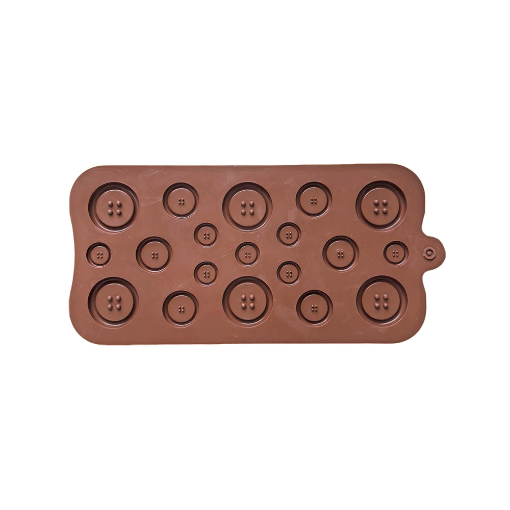 Chocolate Mold Tray ButtonShape Mold DIY Fondant Pastries Candy Making Baking Tools