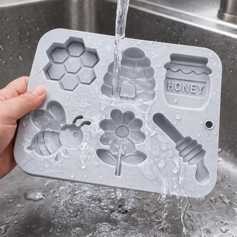 New Bee Theme Mousse Cake Mold Reusable Flexible Chocolate Dessert Mold Non-Stick 6 Options Baking Mould Dessert Making