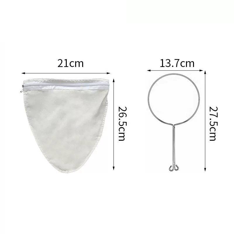 New Reusable Fabric Mesh Nut Milk Bag Filter Strainer For Soybean Juice Herb Tea Cold Brew Coffee Kitchen Tool