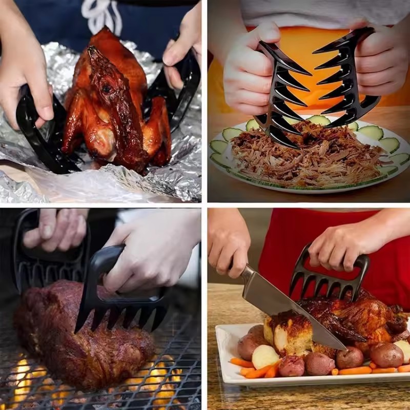 1PC  Bear Claw Grinder Tear Meat Tools Bear Claw BBQ Fork To Tear Meat Food Fork Points As Meat Barbecue Tools In The Kitchen