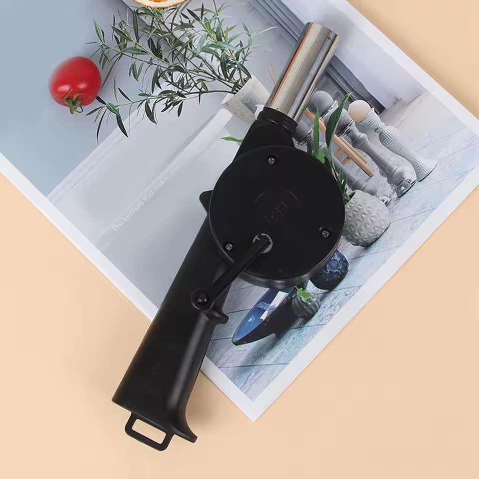 1PC  BBQ Fan Air Blower with Power Variable Speed Controller Barbecue Fan Air Blower 12V Large 110V 220V Powered Fan US/EU Plug